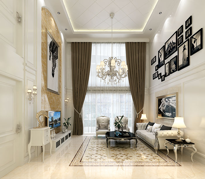 217永信贵宾会瓷砖客厅KYP8055-KYP8055H成效图