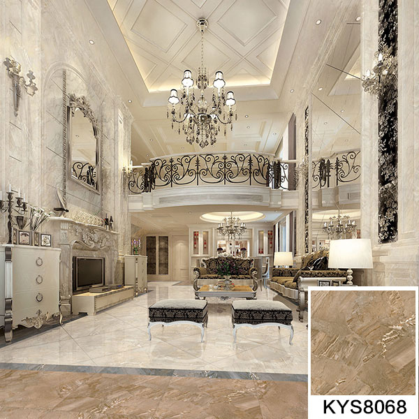 217永信贵宾会全抛釉瓷砖：格兰石KYP8068成效图