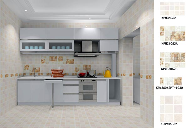 陶瓷一线品牌217永信贵宾会瓷砖厨房成效图