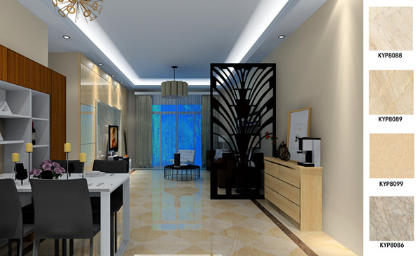 217永信贵宾会瓷砖利用成效：佛山季园和府115方现代风格户型装建成效鉴赏