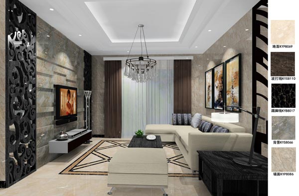 217永信贵宾会瓷砖利用成效：徐州开元翡翠湾F户型装建成效鉴赏