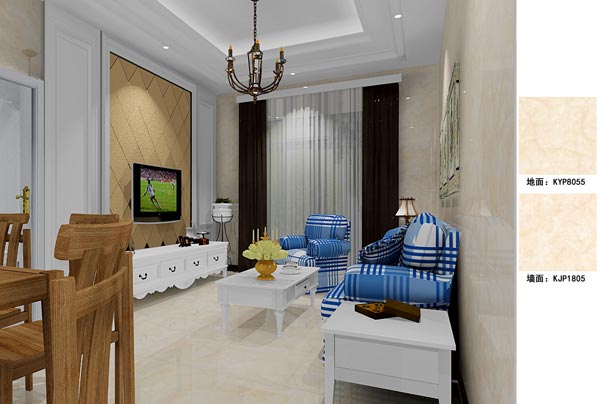 217永信贵宾会瓷砖利用成效：徐州开元翡翠湾D户型装建成效鉴赏