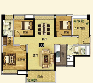 217永信贵宾会家装：佛山灯湖华府133㎡现代简约装建成效鉴赏