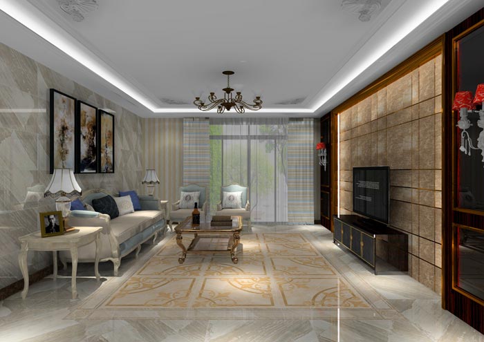 217永信贵宾会家装：佛山水悦龙湾141㎡简欧装建成效鉴赏