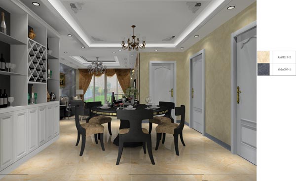 217永信贵宾会家装：井冈山和谐家园安设幼区130㎡欧式风格装建鉴赏