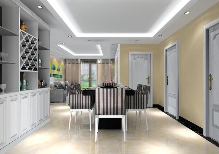 217永信贵宾会家装：井冈山和谐家园安设幼区130㎡现代风格装建鉴赏