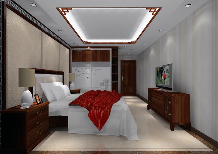 217永信贵宾会家装：井冈山和谐家园安设幼区130㎡中式风格装建鉴赏