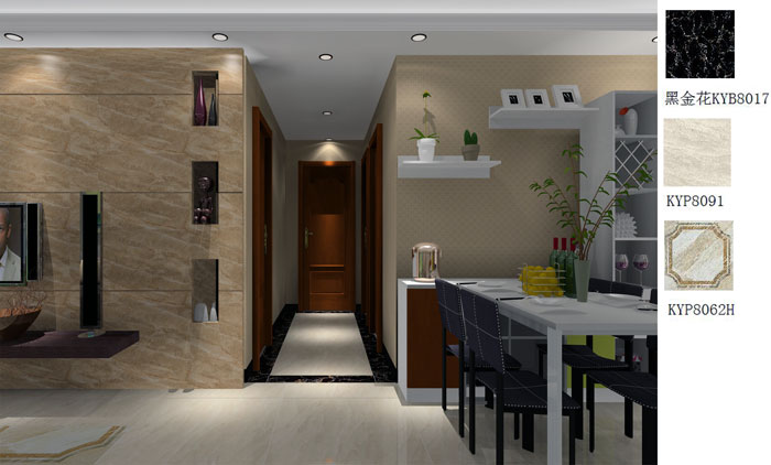 217永信贵宾会家装：佛山禅城怡翠晋盛花圃91㎡的现代风格装建鉴赏