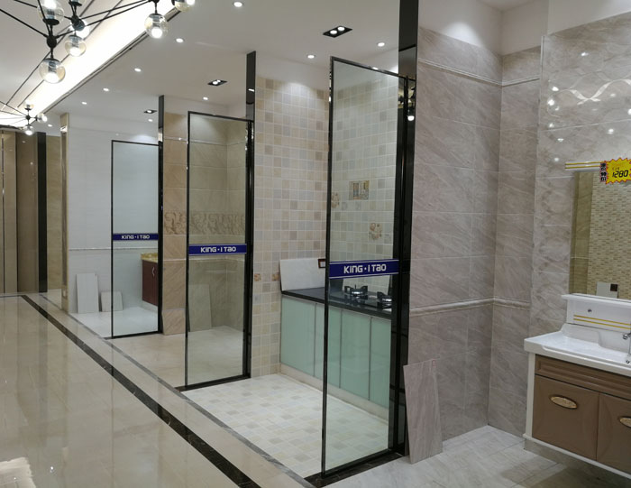 【实景案例】陶瓷一线品牌217永信贵宾会瓷砖沉庆垫江200方专卖店鉴赏