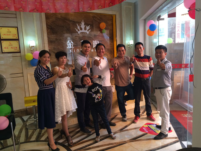 陶瓷一线品牌217永信贵宾会瓷砖都昌店周年庆签单不休，喜报来袭