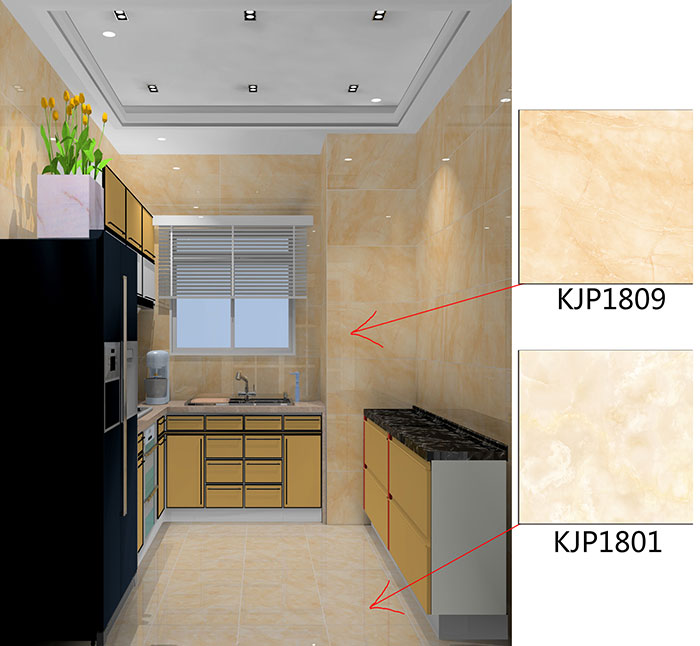 佛山美的花湾城装建案例厨房成效图